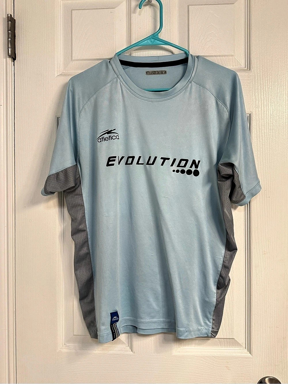 Athletica Evolution Athletic Jersey Blue & Gray Size Medium